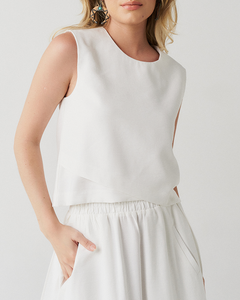 Cropped alfaiataria | Coleção Preludio | Laleal