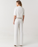 Conjunto blazer cropped e calça pantalona alfaiataria feminina Clarinete
